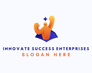 Human Achievement Success logo design