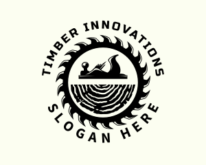 Carpenter Lumberjack Woodwork logo