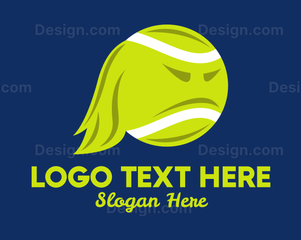 Angry Tennis Ball Logo