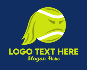 Angry Tennis Ball  logo