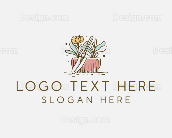 Garden Trowel Landscaping Logo