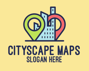 Condo Locator Map logo design