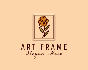 Flower Frame Florist  logo design