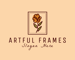 Flower Frame Florist  logo design