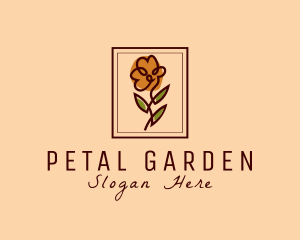 Flower Frame Florist  logo design