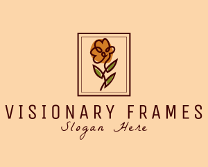 Flower Frame Florist  logo design