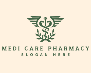 Pharmacy Medicine Caduceus logo design