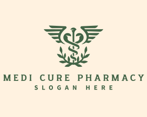Pharmacy Medicine Caduceus logo