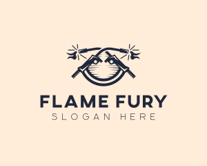 Blowtorch Welding Fabrication logo design