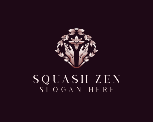 Hand Nature Zen logo design