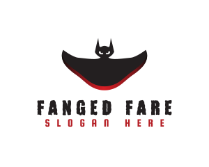 Halloween Vampire Bat logo