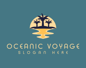 Island Beach Tour logo design