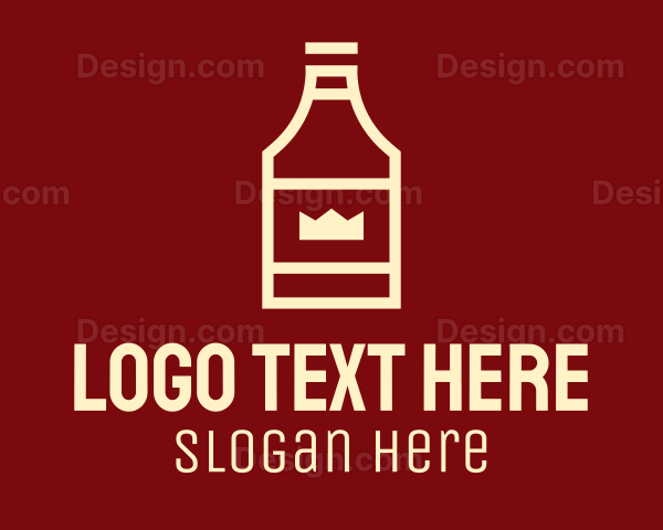 Royal Liquor Bottle Logo