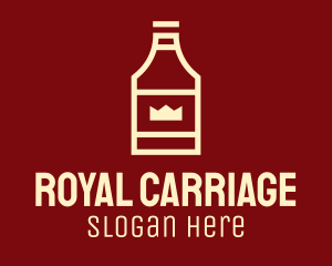 Royal Liquor Bottle logo design