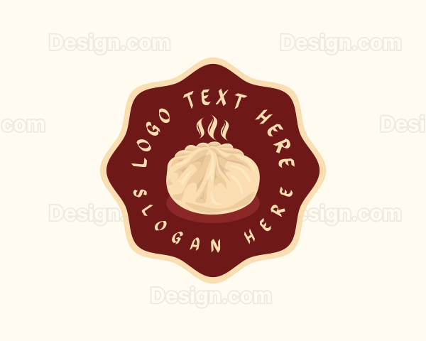 Chinese Steamed Bun Dumpling Logo