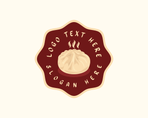 Chinese Steamed Bun Dumpling Logo