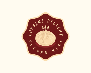 Chinese Steamed Bun Dumpling logo design