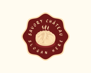 Chinese Steamed Bun Dumpling logo design