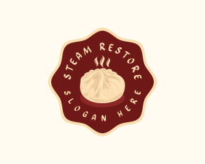 Chinese Steamed Bun Dumpling logo design