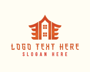 Asian House Roof Oriental logo