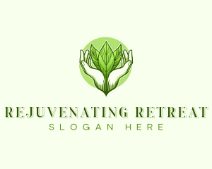 Natural Spa Therapy Leaves logo