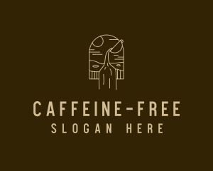 Minimalist Poured Coffee  logo design