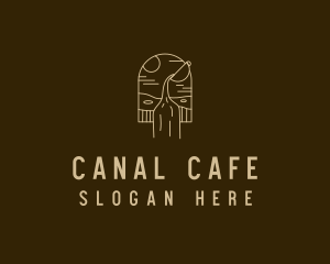 Minimalist Poured Coffee  logo design