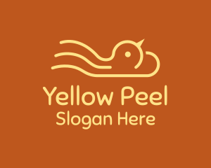 Yellow Chick Cloud  logo design