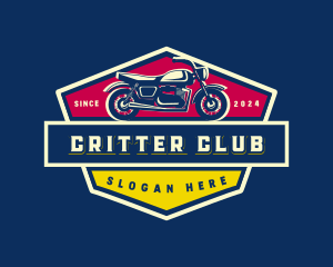 Retro Motorcycle Bike logo design