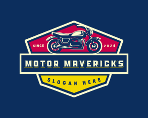 Retro Motorcycle Bike logo design