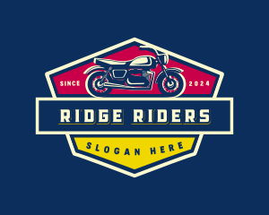 Retro Motorcycle Bike logo design