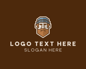 Geometric Lumberjack Man  logo