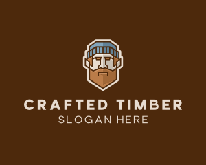 Geometric Lumberjack Man  logo design