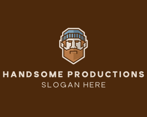 Geometric Lumberjack Man  logo