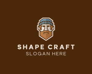 Geometric Lumberjack Man  logo