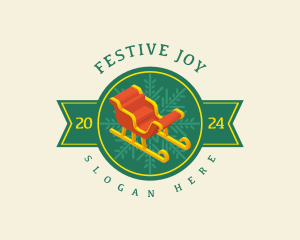 Holiday Christmas Sled logo