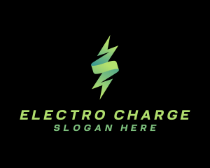 Flash Lightning Voltaic Energy logo design