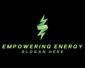 Flash Lightning Voltaic Energy logo design