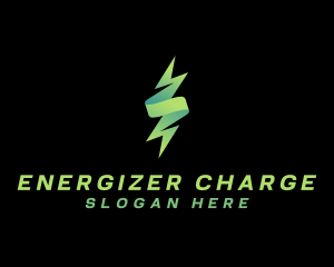 Flash Lightning Voltaic Energy logo design