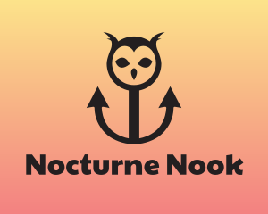 Horned Owl Anchor logo design