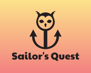 Horned Owl Anchor logo design