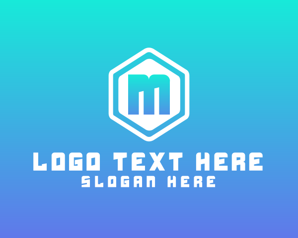 Pink Hexagon logo example 1