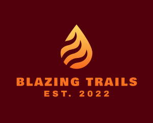 Blazing Fire Droplet  logo