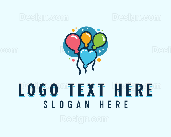 Balloon Birthday Celebration Logo