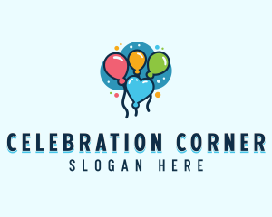 Balloon Birthday Celebration logo design