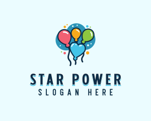 Balloon Birthday Celebration logo design