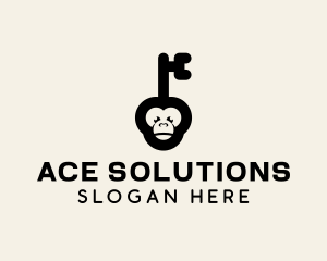 Monkey Security Key logo design