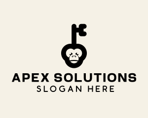 Monkey Security Key logo design