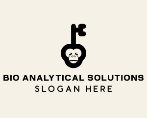 Monkey Security Key logo design