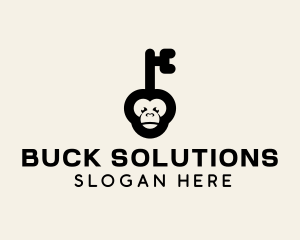 Monkey Security Key logo design